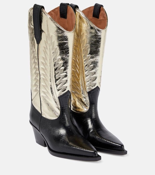 Rosario leather cowboy boots