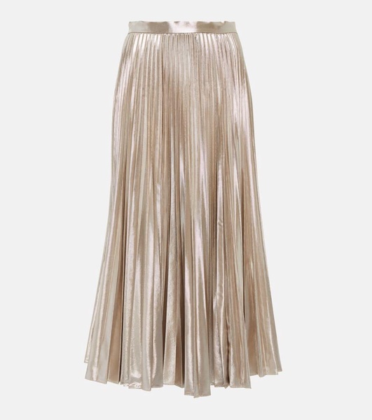 Sif pleated midi skirt