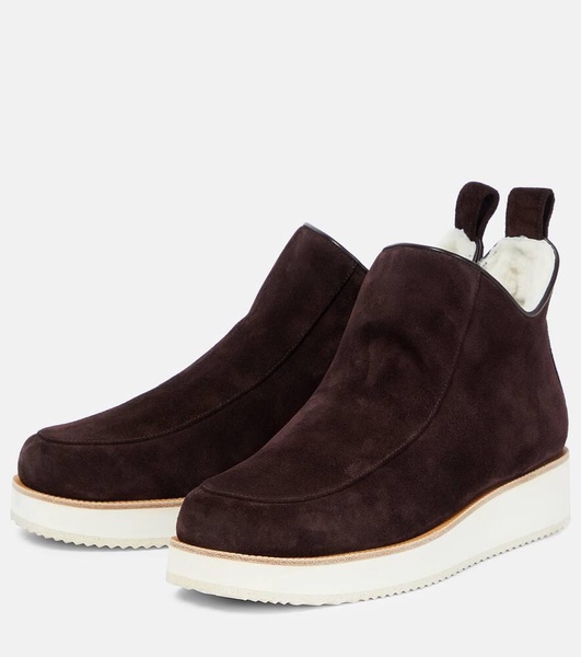 Harry shearling-lined suede ankle boots