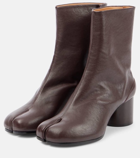 Tabi leather ankle boots