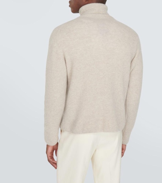 Cashmere and silk turtleneck sweater