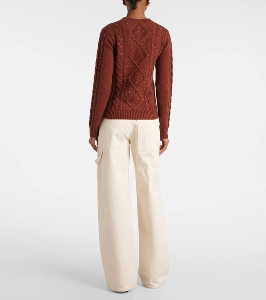 Onde cable-knit wool and cashmere sweater