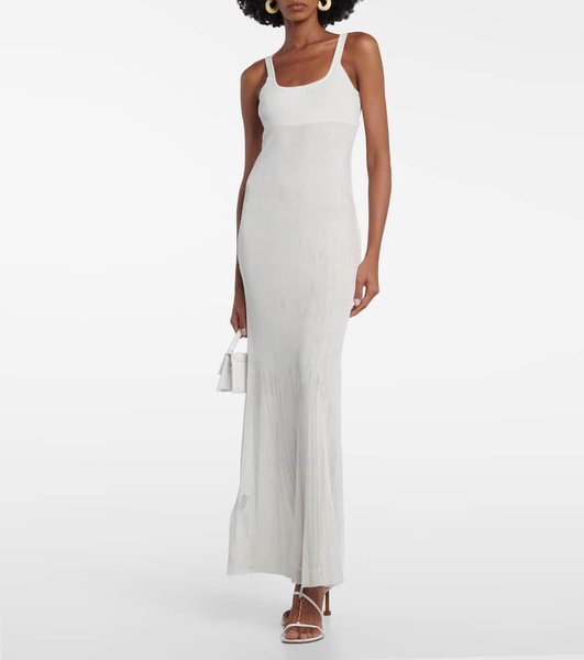 Robe Maille Oranger ribbed-knit maxi dress