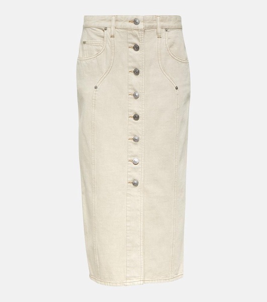 Vandy denim midi skirt