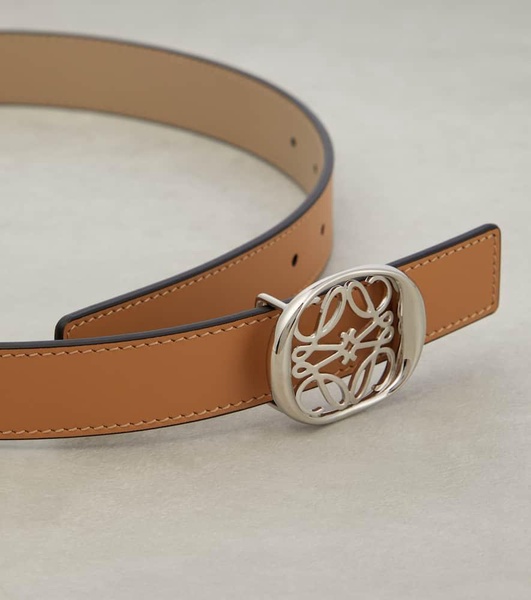 Anagram leather belt