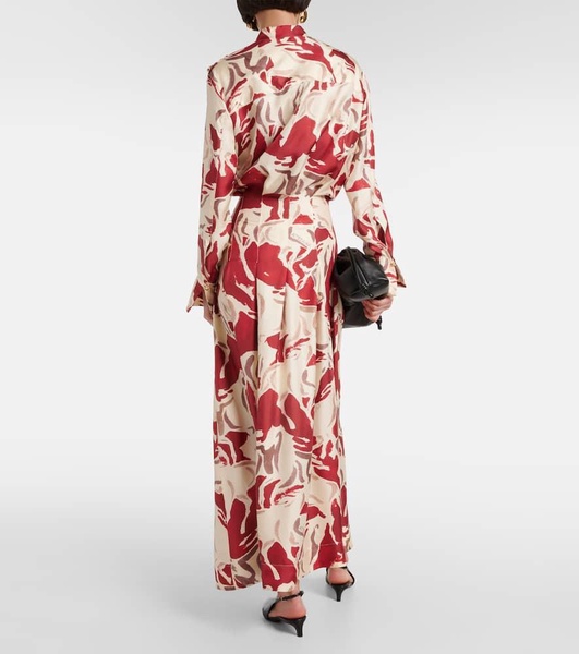 Felicia printed silk maxi dress