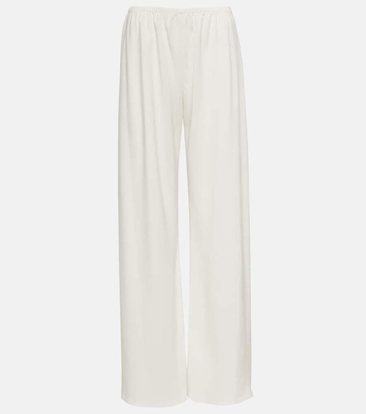 Gala double-cady wide-leg pants