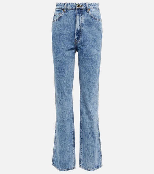 Danielle high-rise straight jeans