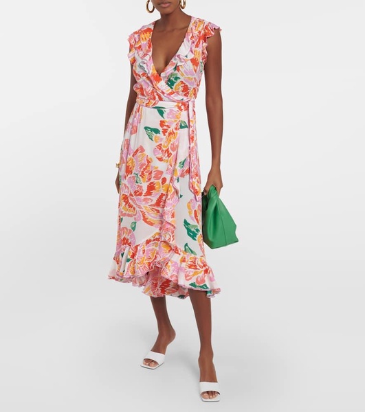 Aude floral midi dress