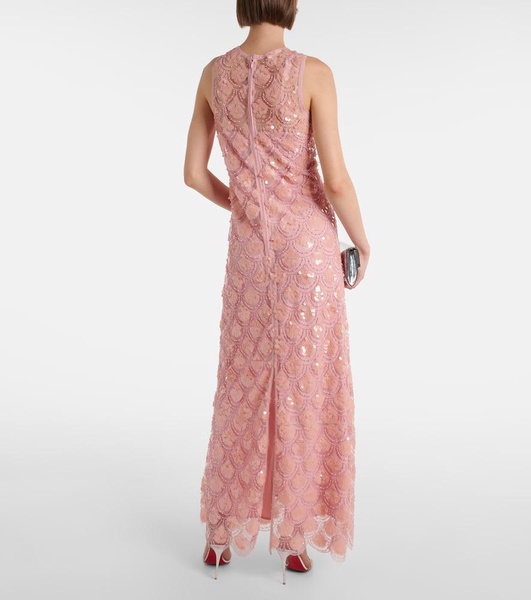 Sequined maxi dress