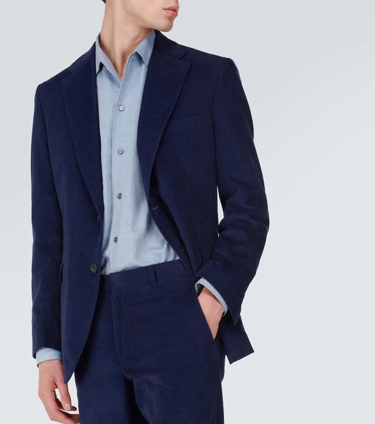 Cotton and cashmere corduroy suit