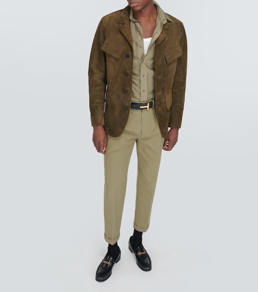 Semi Sartorial cotton satin chinos