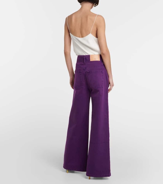 Margot high-rise wide-leg jeans