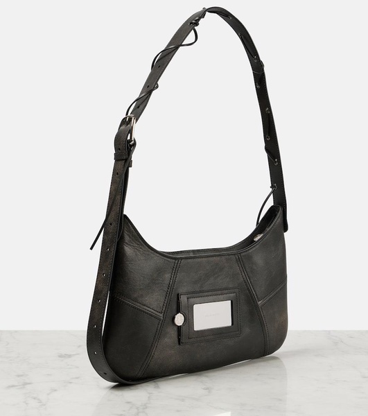 Platt leather shoulder bag