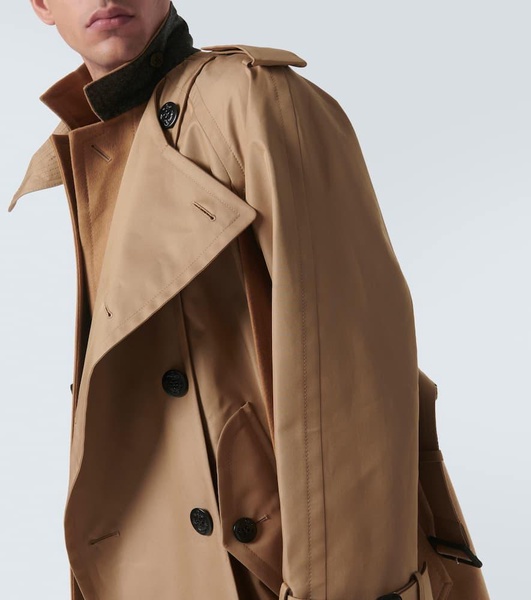 Gabardine trench coat