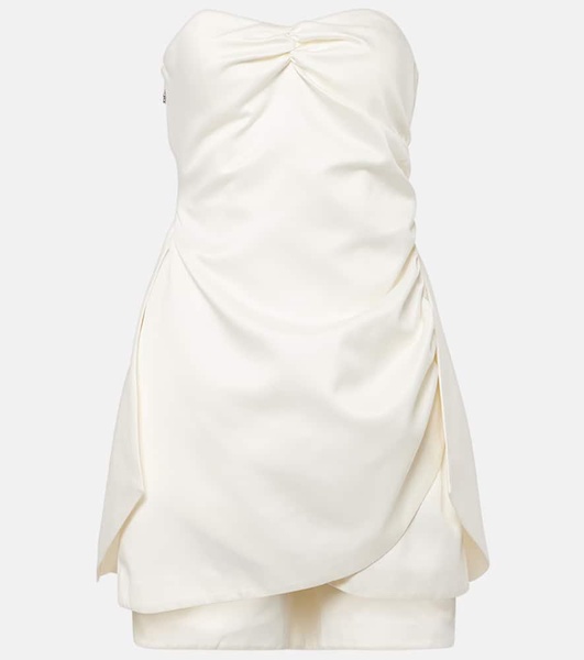 Bridal strapless minidress