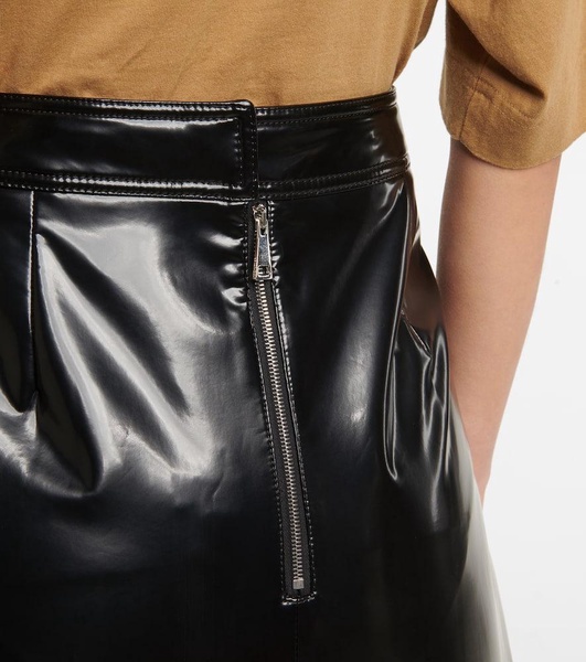 2 Moncler 1952 faux leather midi skirt