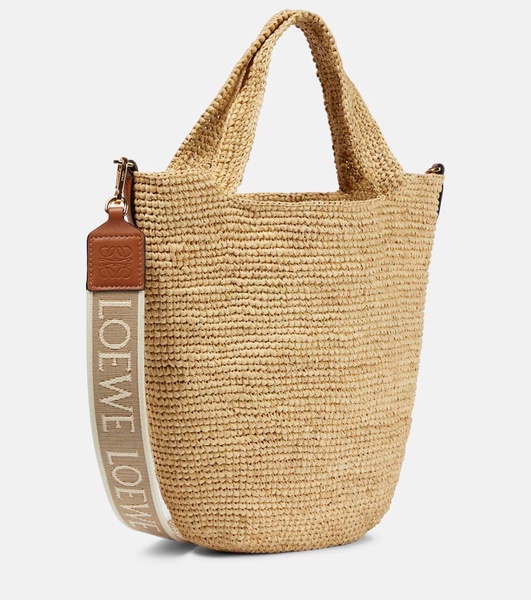 Paula's Ibiza Slit Mini raffia tote