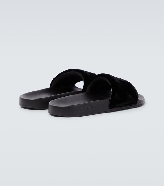 Harris logo velvet slides