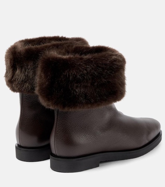 The Off-Duty faux fur-lined leather boots