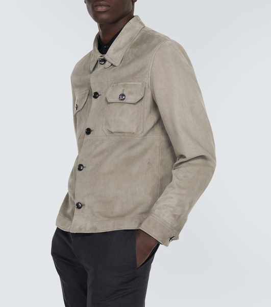 Suede overshirt