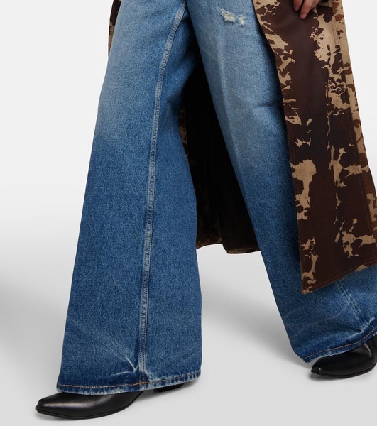 2022F high-rise wide-leg jeans