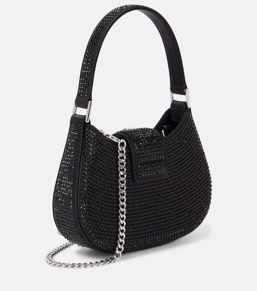 The Bow crystal-embellished shoulder bag