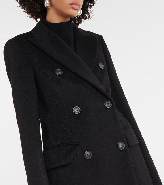 Filante double-breasted wool coat