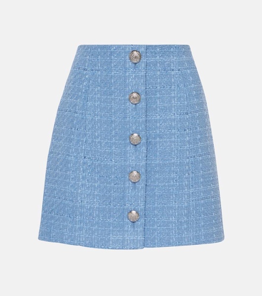 Rubra cotton-blend tweed skirt