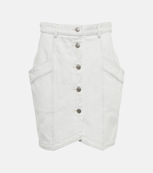 Sabel high-rise denim miniskirt