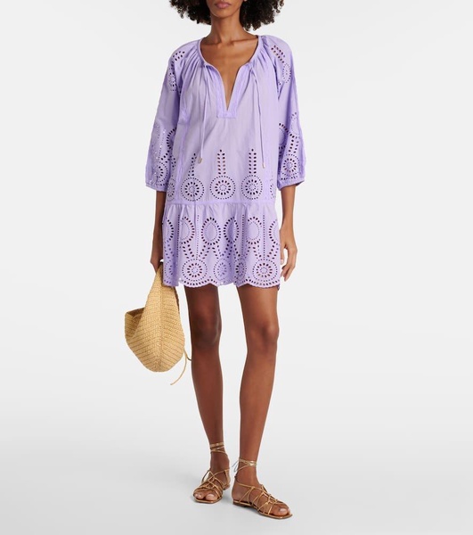 Ashley embroidered cotton kaftan