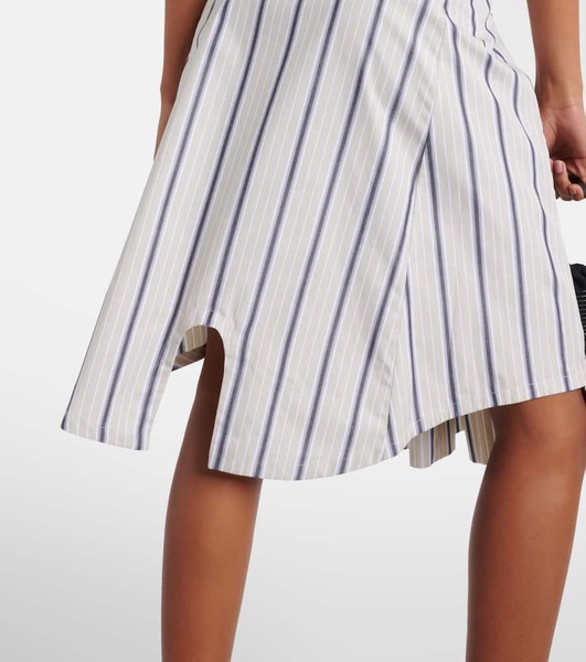 Kate striped cotton midi dress