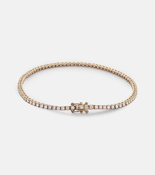 14kt gold tennis bracelet with diamonds