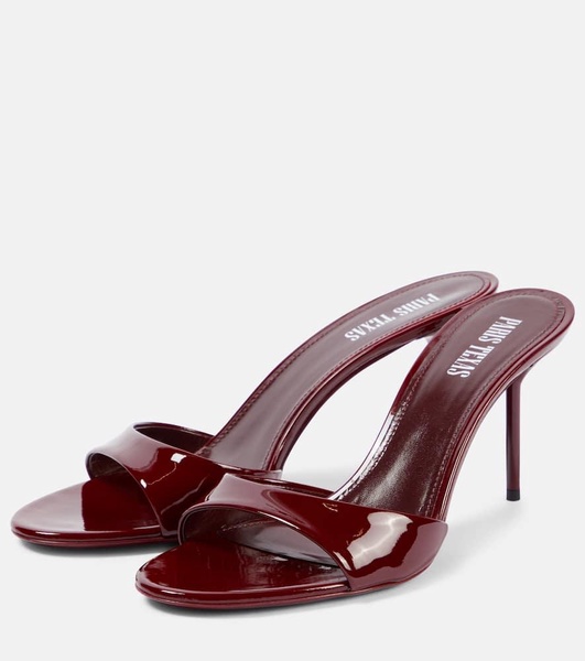 Lidia 70 patent leather mules