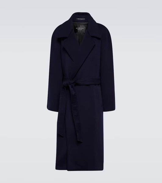 Belted cashmere coat