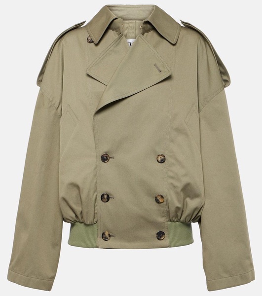 Balloon cotton gabardine jacket