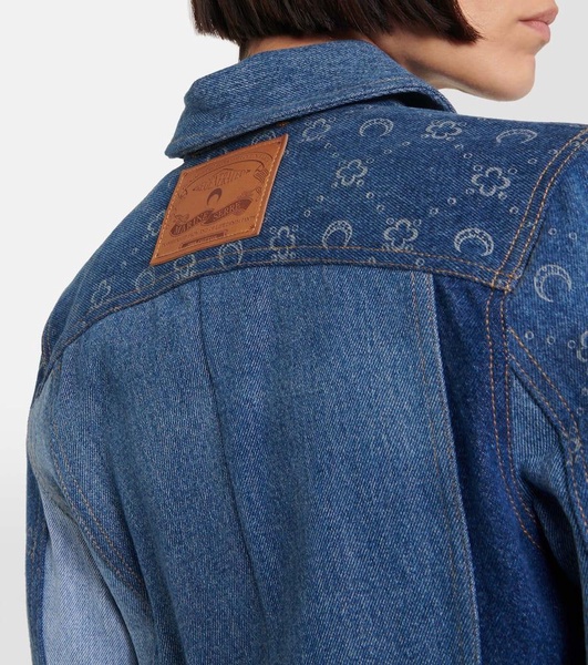 Moonogram patchwork denim jacket