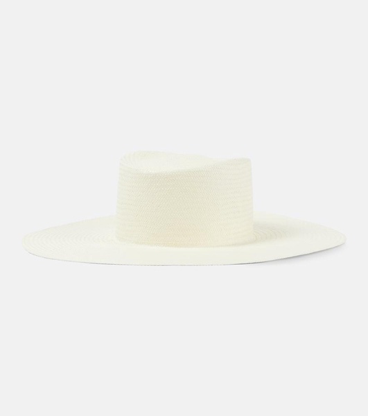 Bow-detail straw hat