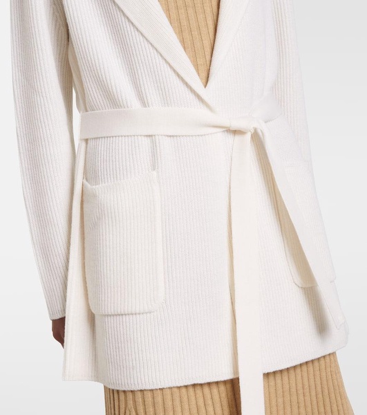 Finezza belted wool cardigan