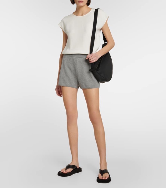 Ajour cashmere shorts