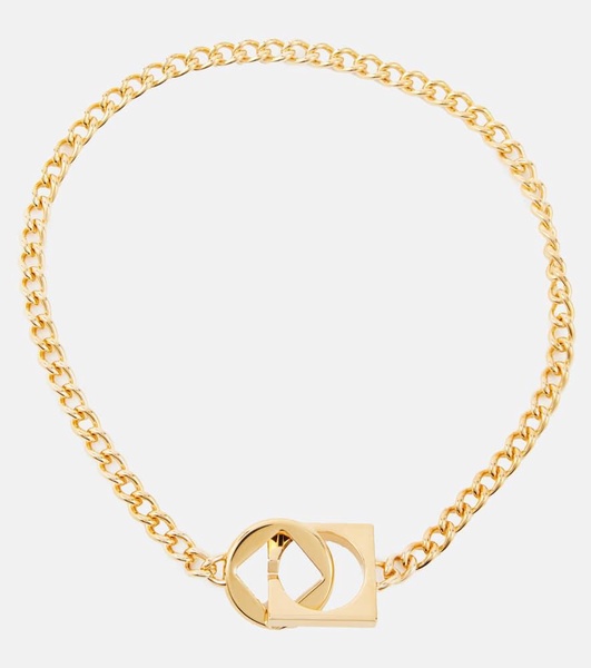 Gold Les Classiques 'The square round necklace' Necklace