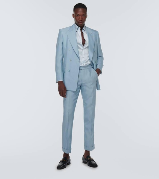 Atticus II silk twill suit pants