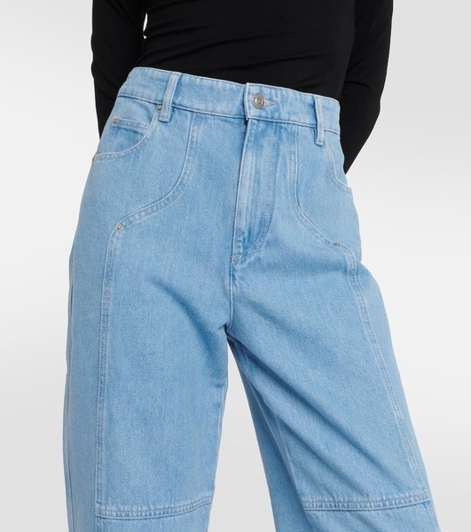 Valeria mid-rise straight jeans