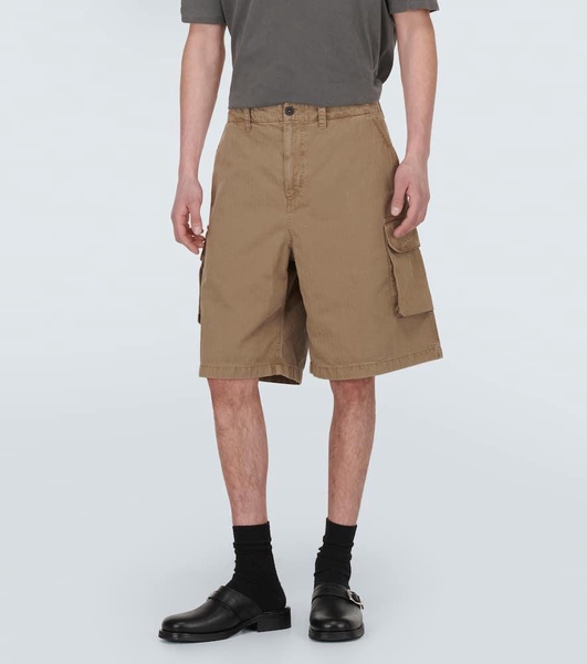 Mount herringbone cotton cargo shorts