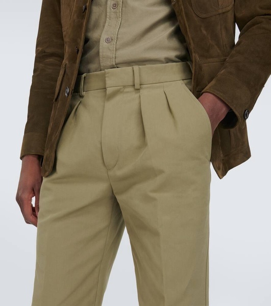 Semi Sartorial cotton satin chinos