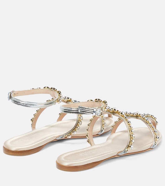 Maharani embellished leather sandals