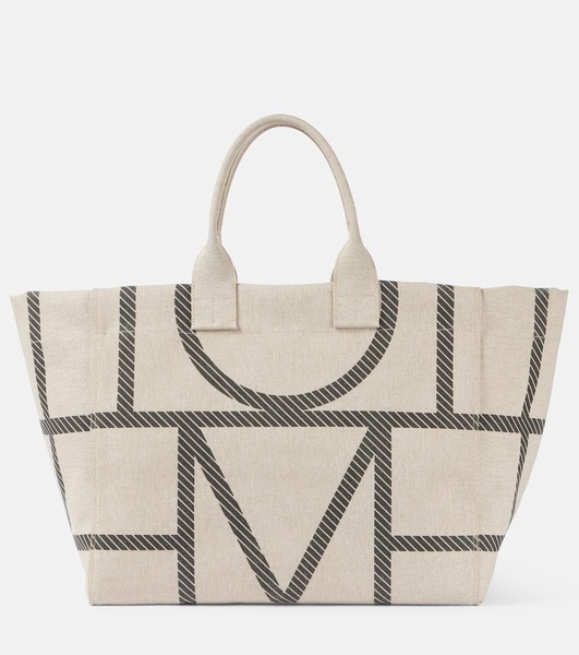 Monogram canvas tote bag