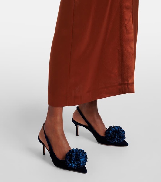 Couturier 65 velvet slingback pumps