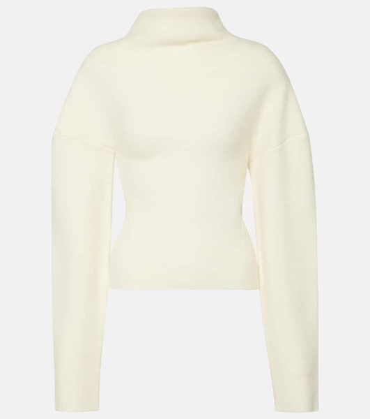 Enoch asymmetric wool turtleneck sweater