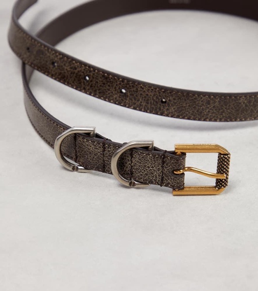 Voyou leather belt